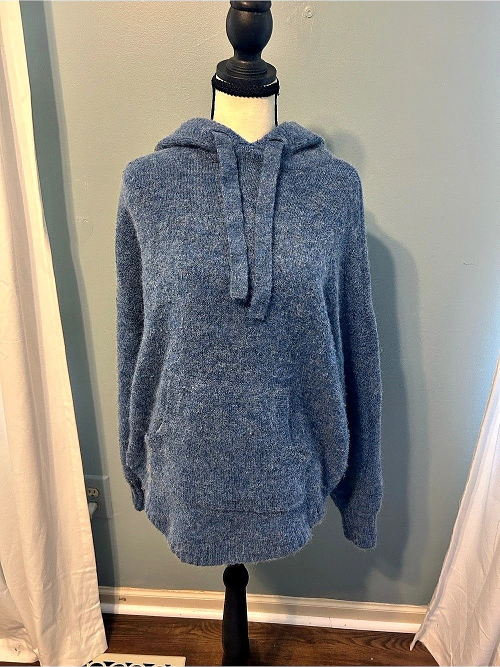 Madewell Wilmington Hoodie Sweater Blue Medium